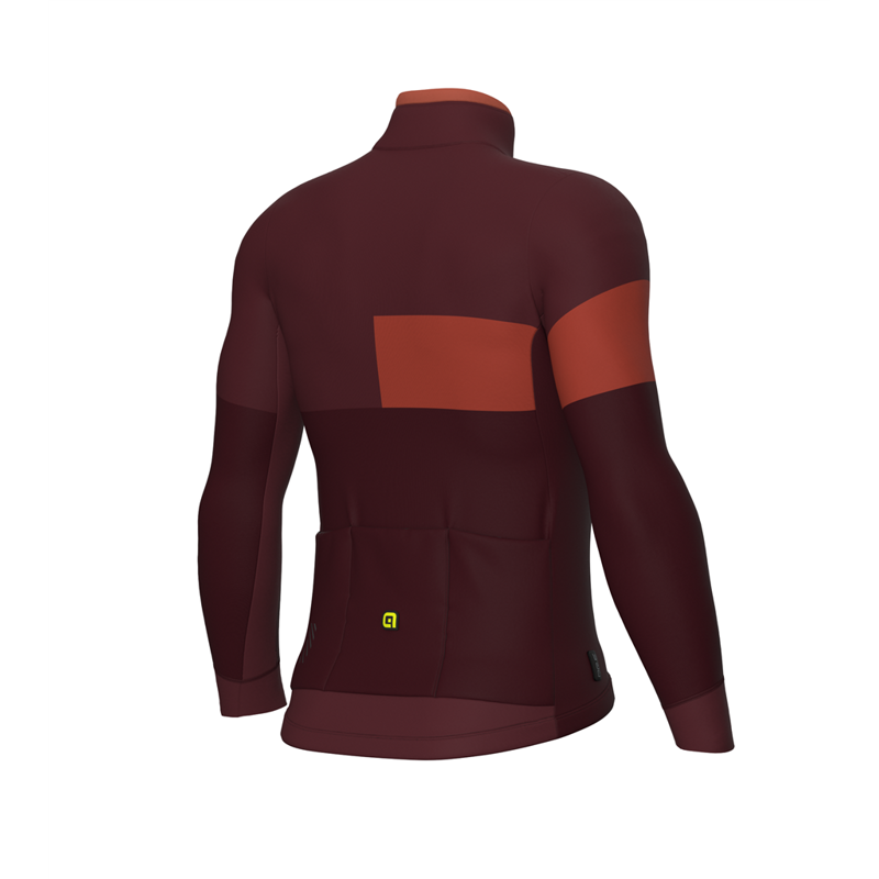 ALE' Giubbino invernale ciclismo idrorepellente ALE' PR-E GEOMETRIC bordeaux 2025