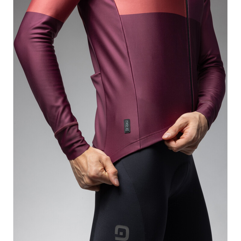 ALE' Giubbino invernale ciclismo idrorepellente ALE' PR-E GEOMETRIC bordeaux 2025
