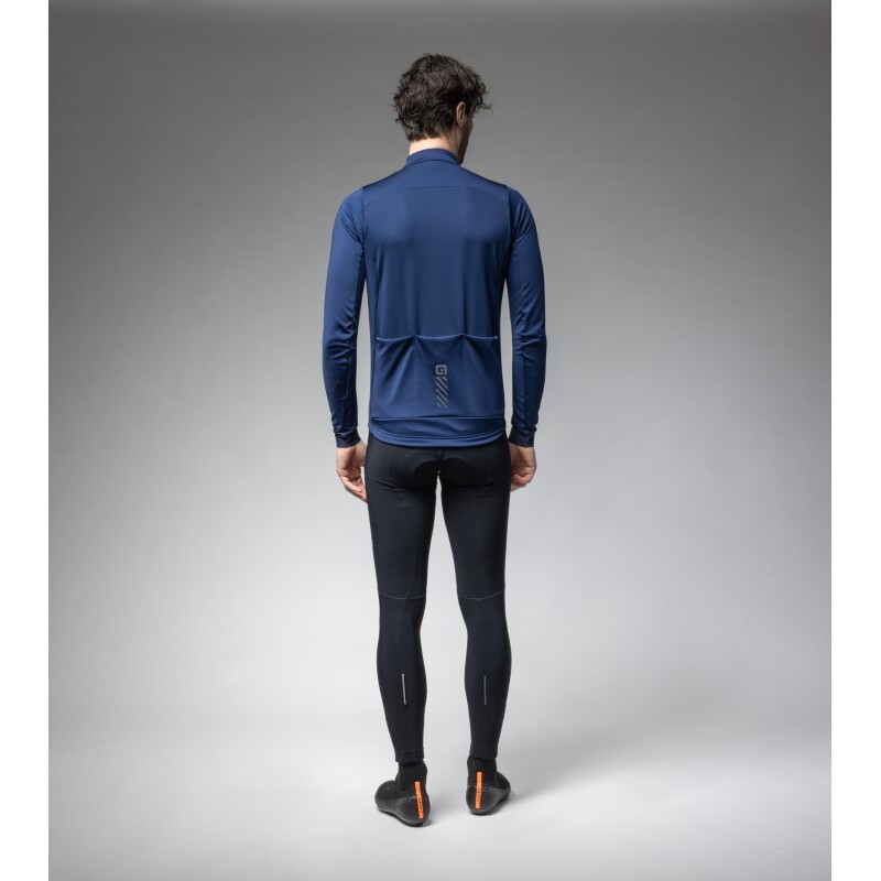 ALE' Giubbino invernale ciclismo ALE' SOLID FONDO 2.0 blu 2025