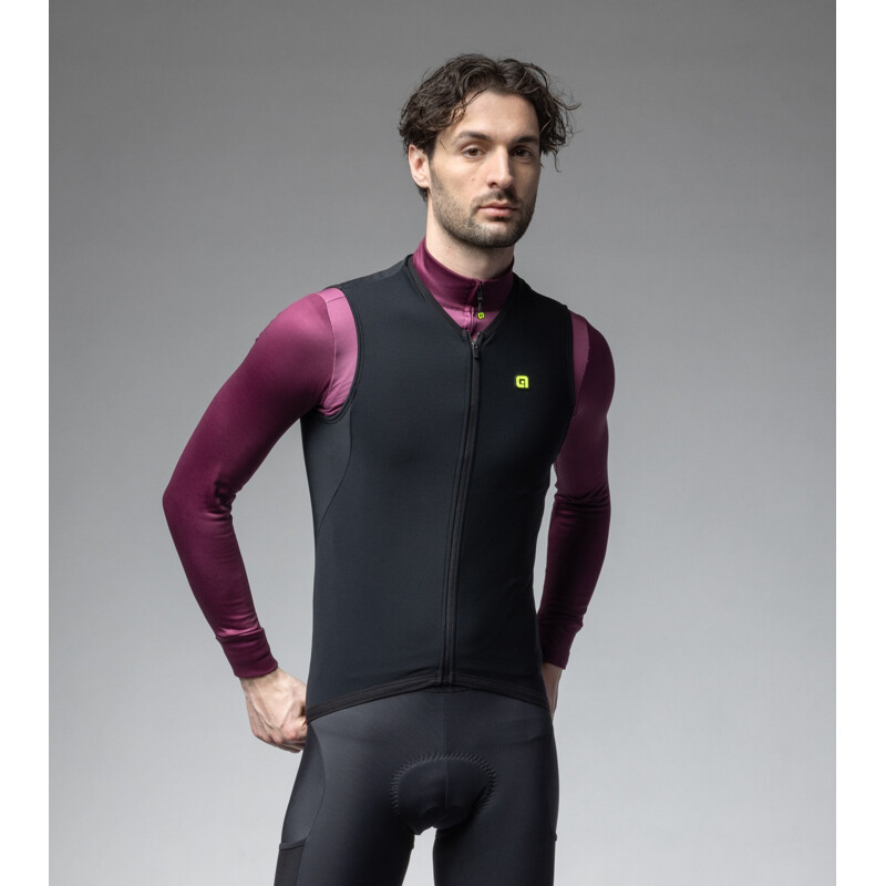 ALE' Gilet invernale ciclismo ALE' WARM UP nero 2025