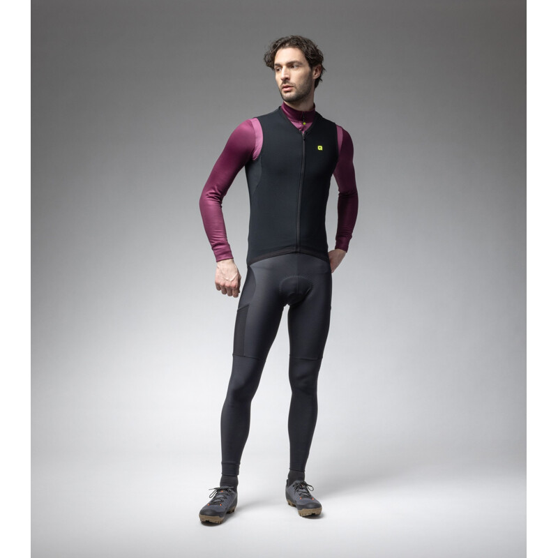 ALE' Gilet invernale ciclismo ALE' WARM UP nero 2025