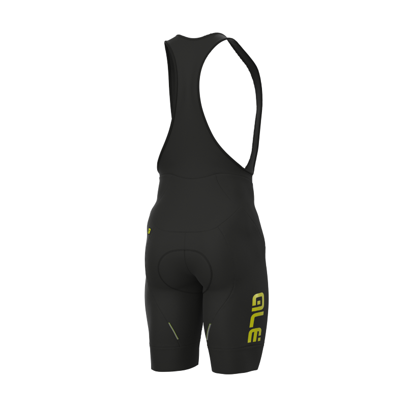 ALE' Pantalone invernale ciclismo ALE' SOLID WINTER nero giallo fluo 2025