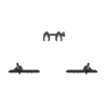 Thule KIT 4a bici Thule WANDERWAY BLACK Volkswagen T6 BLACK