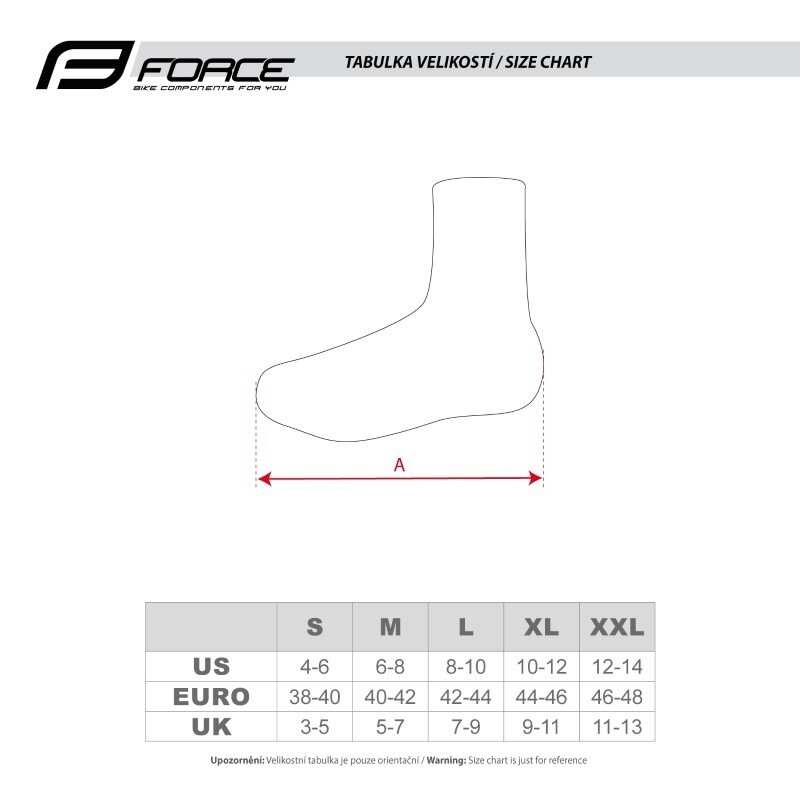 Force Copriscarpe ciclismo antivento antipioggia FORCE NEOPRENE ROAD nero