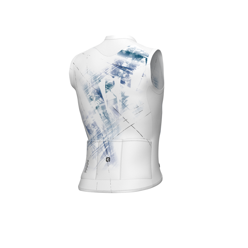 ALE' Maglia ciclismo senza maniche ALE' PR-E MIRROR bianco 2026