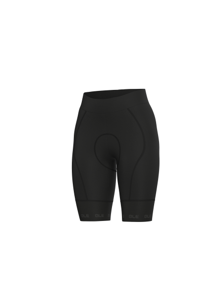 Pantaloncini ciclismo donna senza bretelle ALE' PR-E STRADA nero 2025