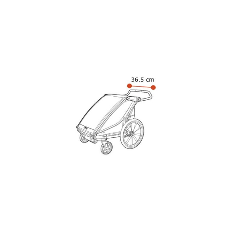Thule Carrellino rimorchio bici per bambino THULE Chariot Lite single vintage green