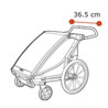 Thule Carrellino rimorchio bici per bambino THULE Chariot Lite single vintage green