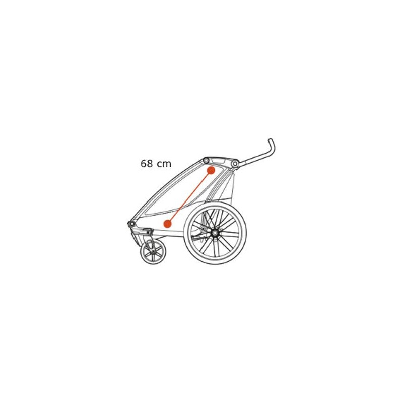 Thule Carrellino rimorchio bici per bambino THULE Chariot Lite single vintage green