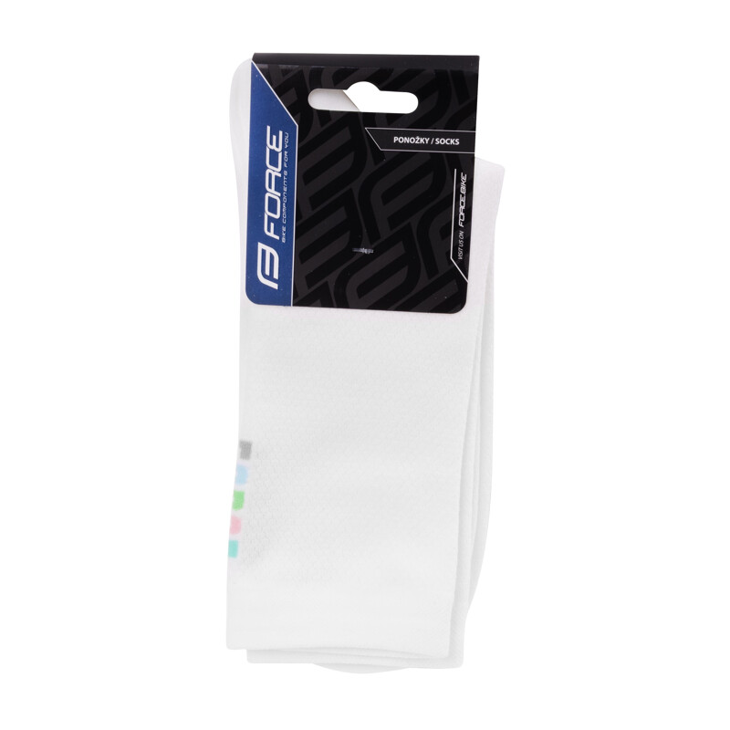 Force Calzini multisport lunghi FORCE COLOR bianco 19 cm