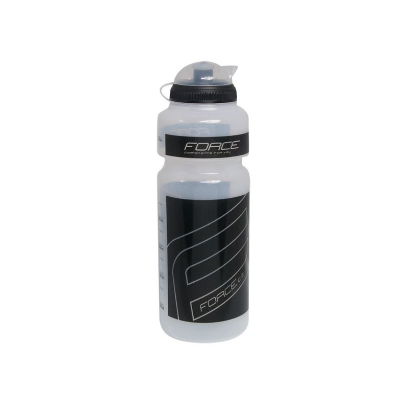 Borraccia bici MTB FORCE 750 ml nero