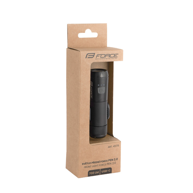 Force Luce anteriore FORCE Pen 2.0 lumen USB