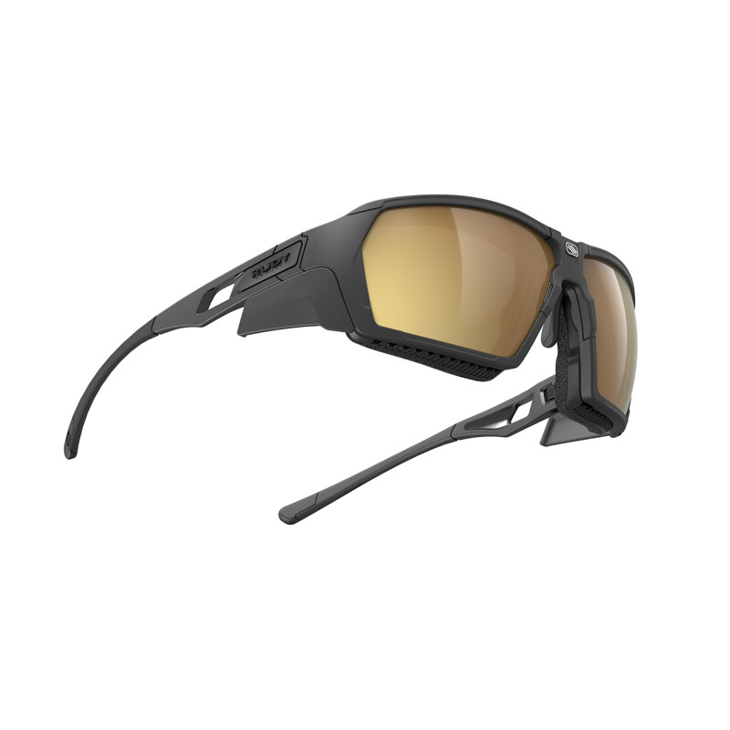  Occhiali ciclismo RUDY PROJECT AGENT Q HI Altitude Black Mat/Multilaser Gold