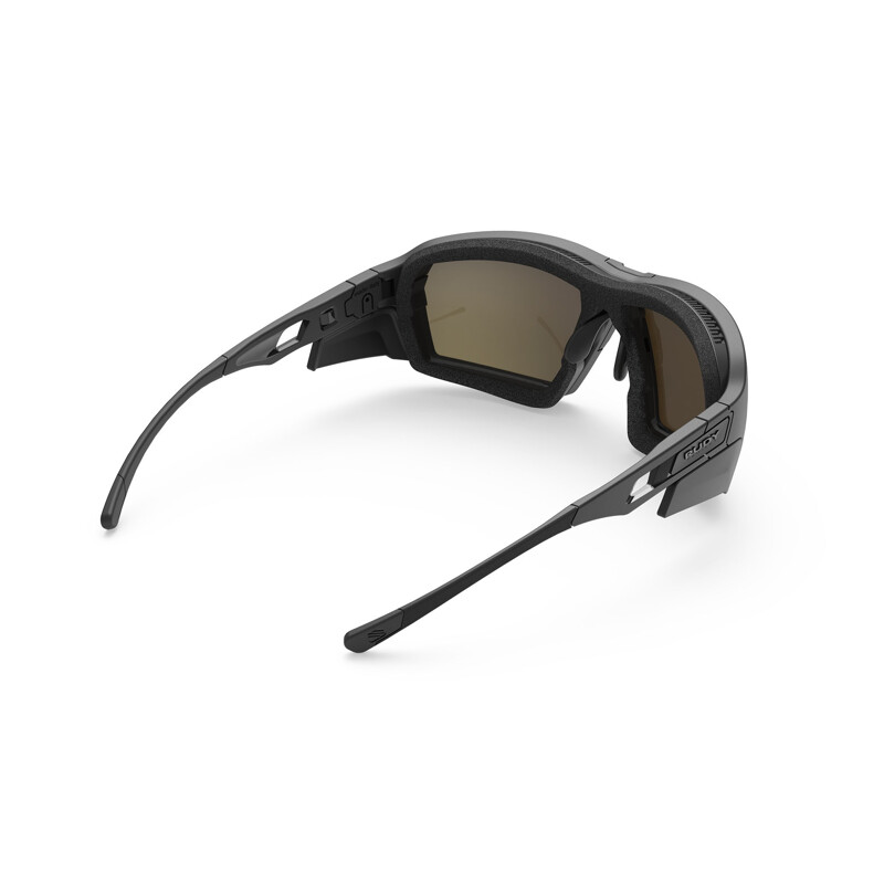  Occhiali ciclismo RUDY PROJECT AGENT Q HI Altitude Black Mat/Multilaser Gold