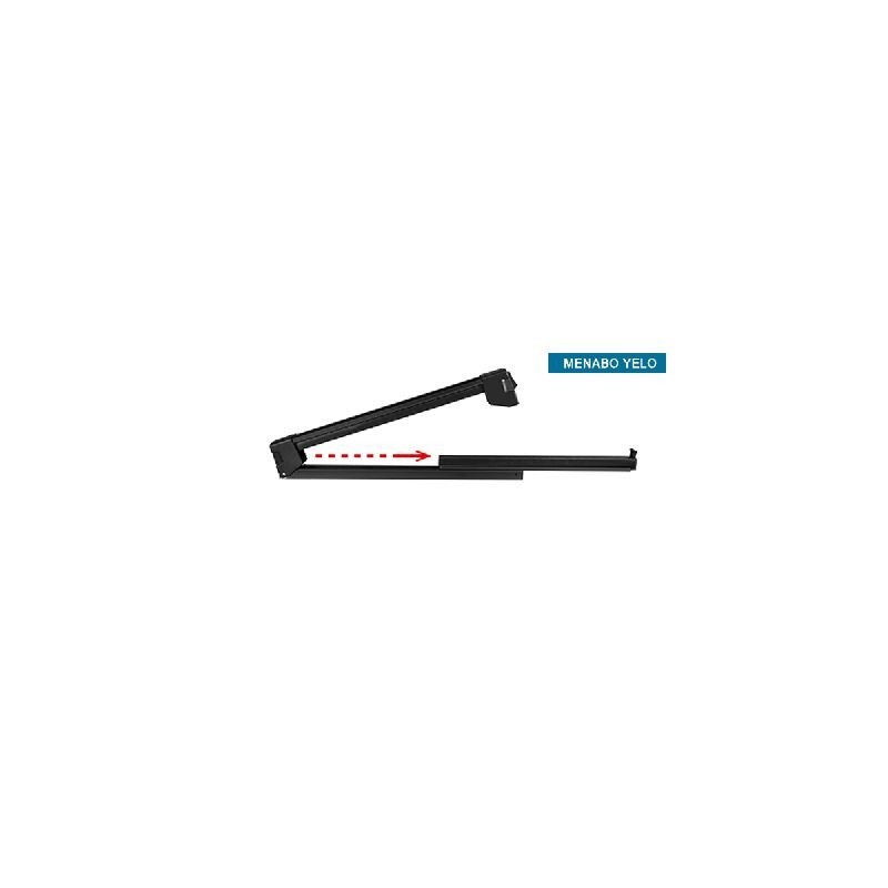 MENABO' Porta sci per barre da tetto MENABO' YELO 6 NS sci 4 snowboard SCORREVOLE NERO