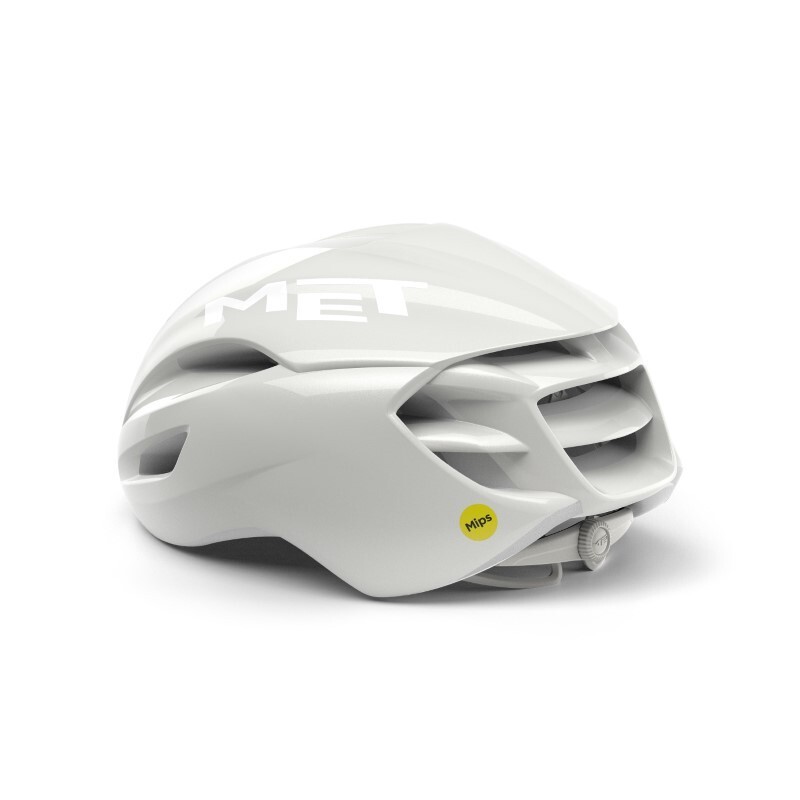 MET Casco bici da corsa aero MET Manta MIPS 2026 absolute white edition