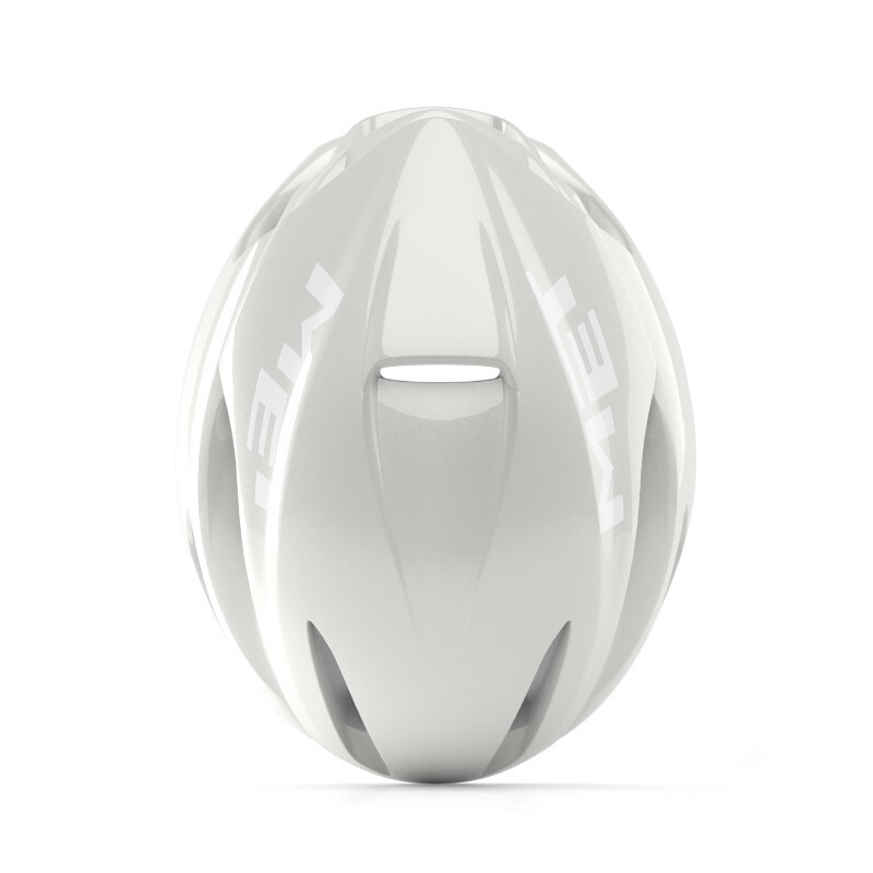 MET Casco bici da corsa aero MET Manta MIPS 2026 absolute white edition
