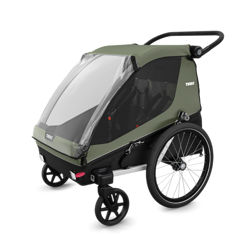 Thule Carrellino rimorchio bici per bambino o animali THULE Courier VINTAGE GREEN