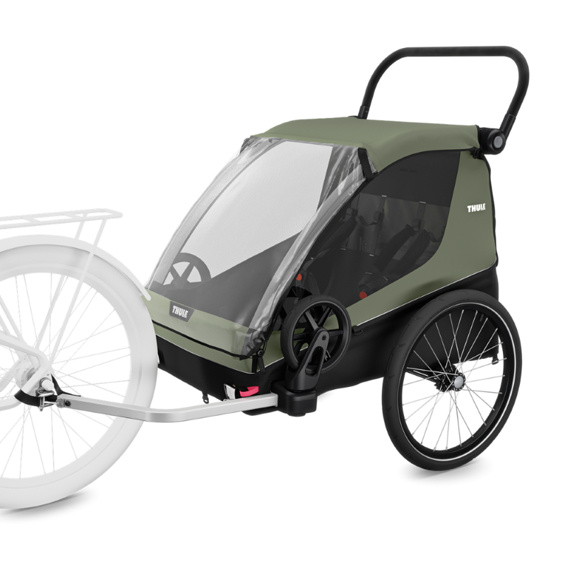 Thule Carrellino rimorchio bici per bambino o animali THULE Courier VINTAGE GREEN