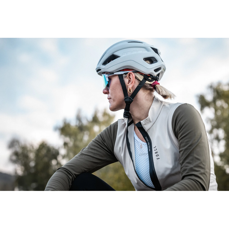 Force Maglia ciclismo maniche lunghe FORCE ENDLESS beige green