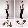 Force Maglia ciclismo maniche lunghe FORCE ENDLESS beige green