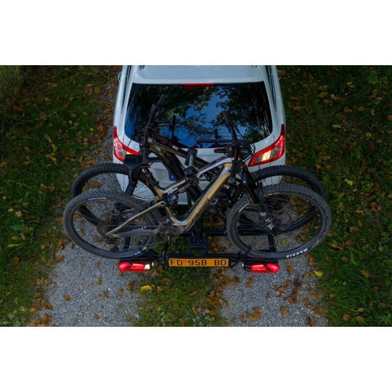 MENABO' Portabici da Gancio Traino Menabo Orbit 3 LED Richiudibile 3 Bici 70kg