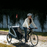 Thule Carrellino rimorchio bici per bambino THULE Coaster XT bike trailer+Stroll- light blue