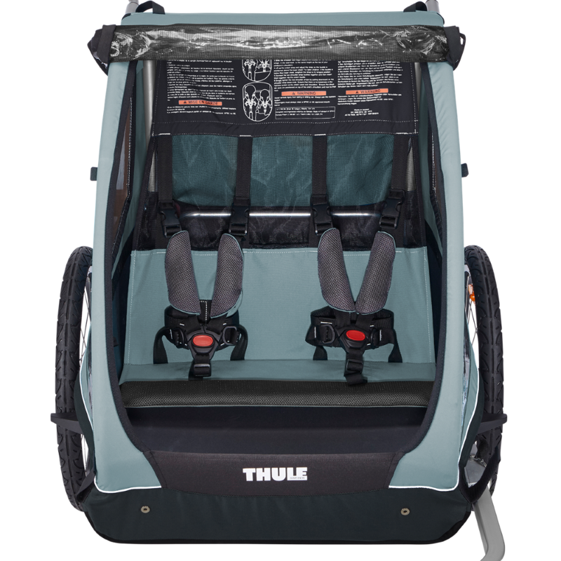 Thule Carrellino rimorchio bici per bambino THULE Coaster XT bike trailer+Stroll- light blue