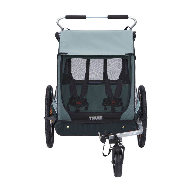 Thule Carrellino rimorchio bici per bambino THULE Coaster XT bike trailer+Stroll- light blue