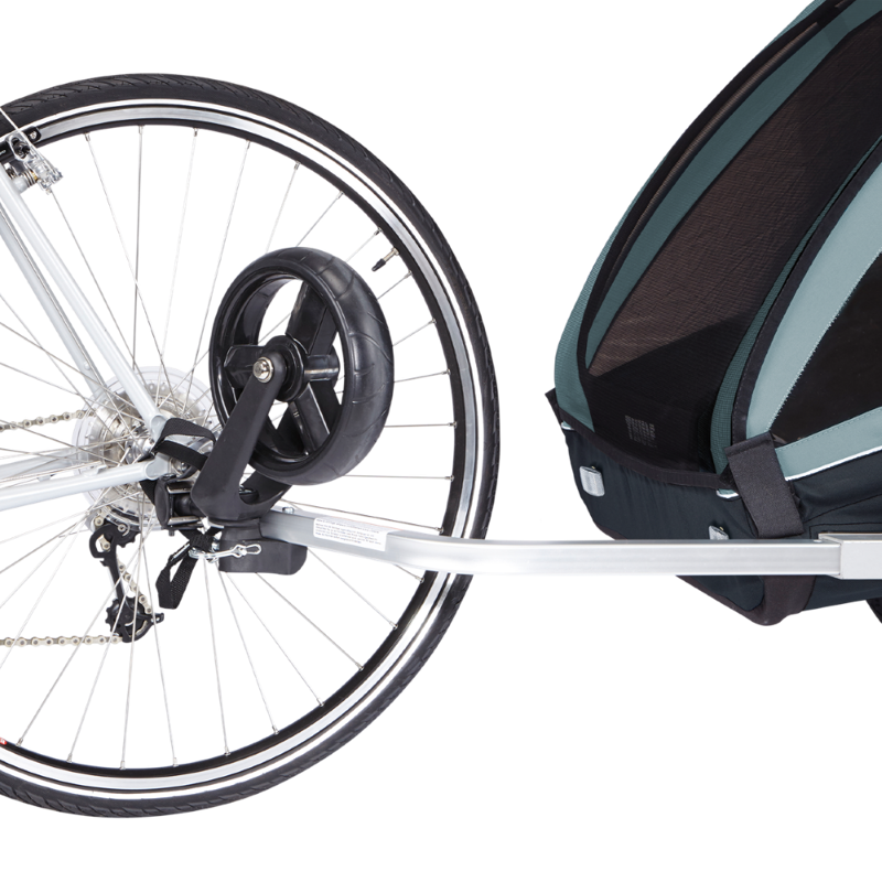 Thule Carrellino rimorchio bici per bambino THULE Coaster XT bike trailer+Stroll- light blue