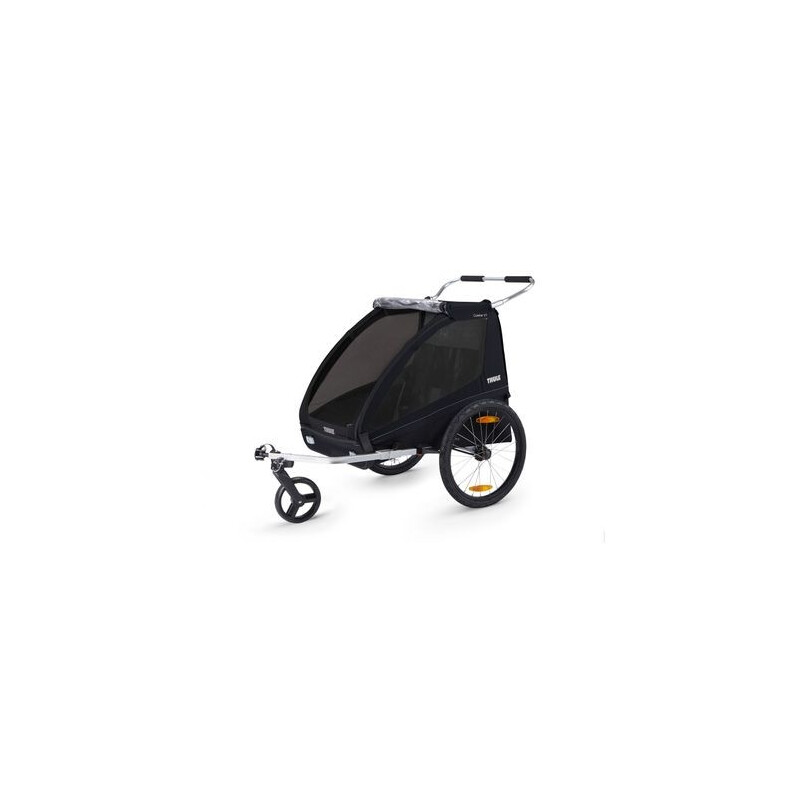 Thule Carrellino rimorchio bici per bambino THULE Coaster XT bike trailer+Stroll- black
