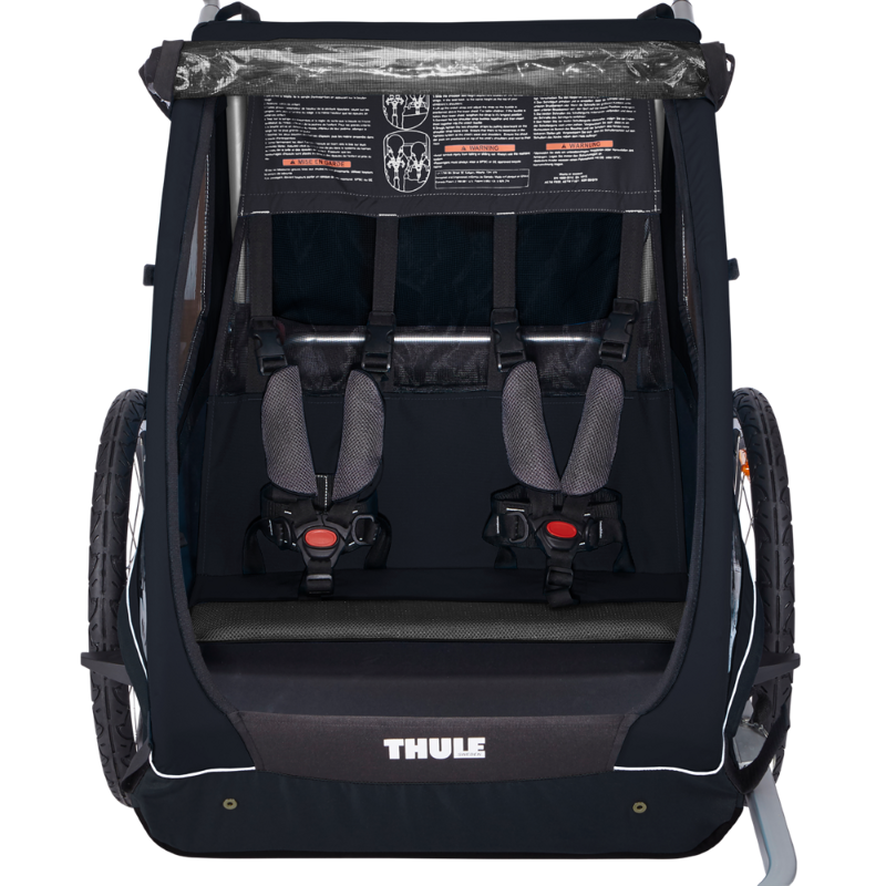 Thule Carrellino rimorchio bici per bambino THULE Coaster XT bike trailer+Stroll- black