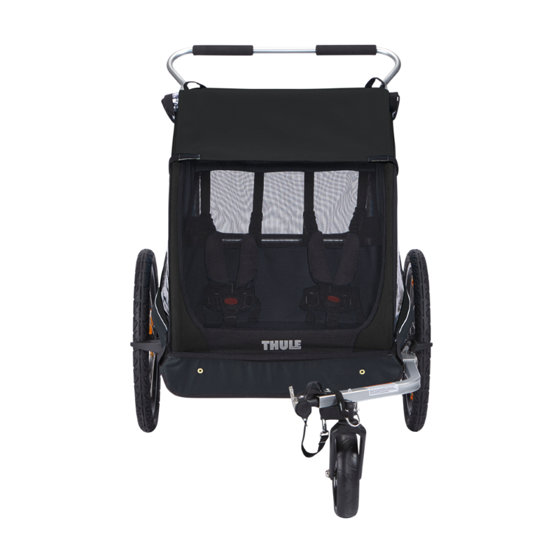 Thule Carrellino rimorchio bici per bambino THULE Coaster XT bike trailer+Stroll- black