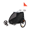 Thule Carrellino rimorchio bici per bambino THULE Coaster XT bike trailer+Stroll- black