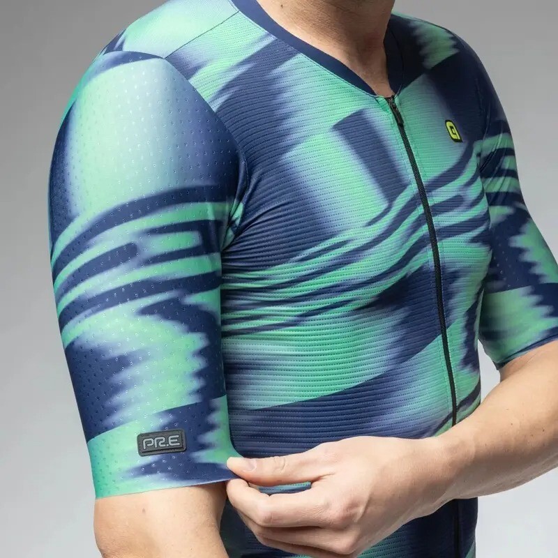 ALE' Maglia Ciclismo Estiva Alé PR-E Techno Verde Caraibi - Traspirante