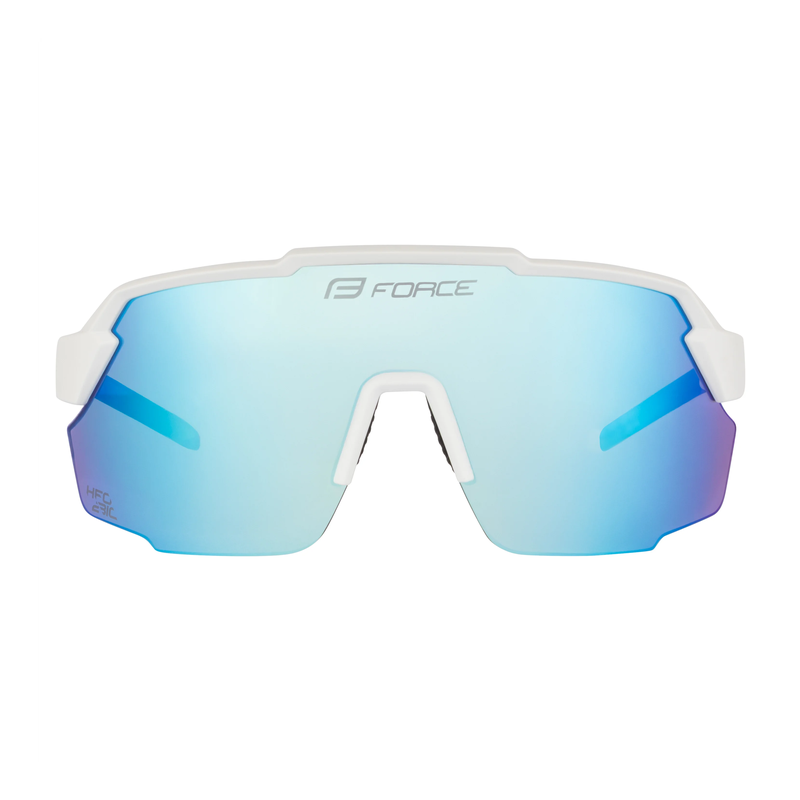 Force Occhiali per bici ciclismo FORCE PULSE bianchi lenti blu