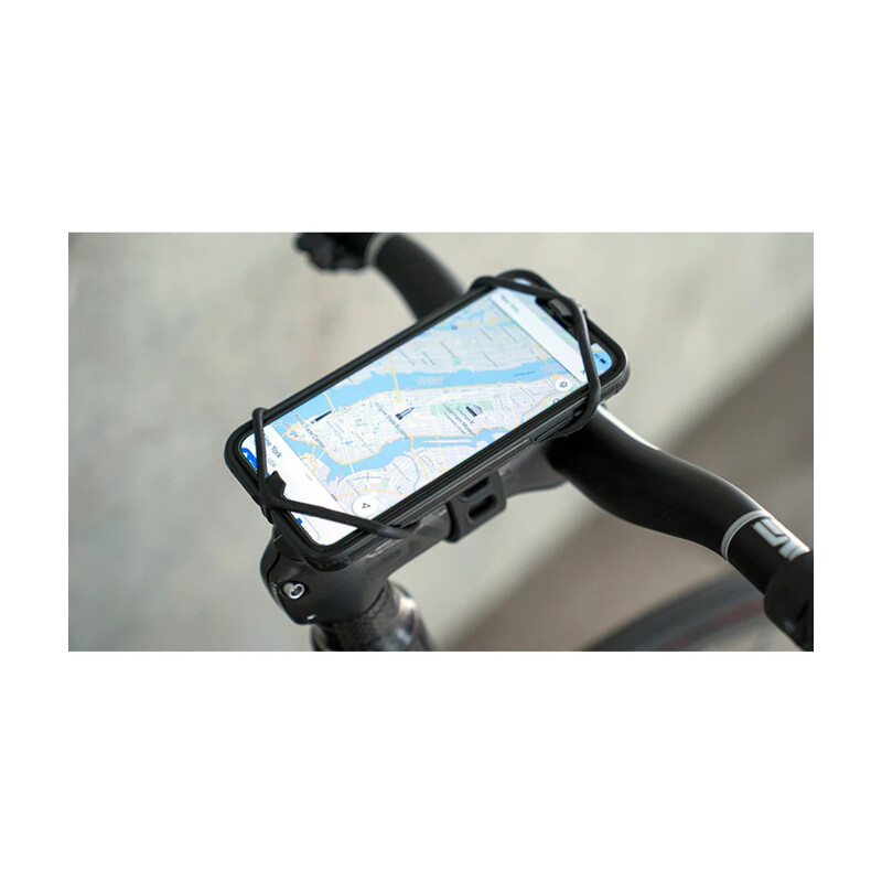 ULAC ULAC Supporto smartphone Spyder Team PRO per attacco manubrio in silicone nero - black