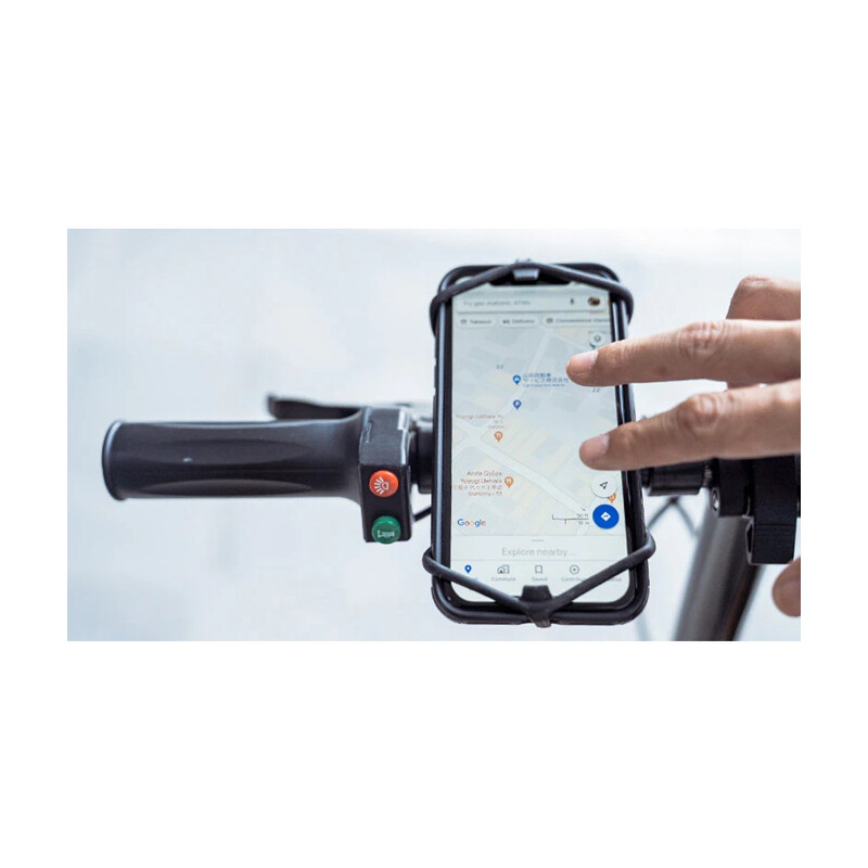 ULAC ULAC Supporto smartphone Spyder Z PRO per manubrio in silicone nero - black