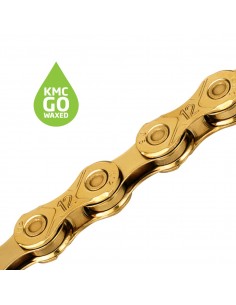 Catena KMC X12 12 velocità eagle 126 maglie titanium GOLD BLACK 2