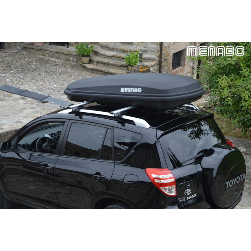 MENABO' Baule da tetto MENABO' Diamond 450 litri duo dark