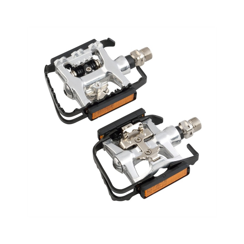 BARBIERI Pedali Bici Doppia Funzione in Alluminio Forgiato Compatibili Shimano