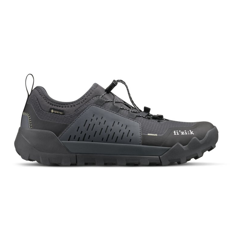 FIZIK Scarpe trail gravel bikepacking FIZIK TERRA ERGOLACE 2 GTX FLAT BLACK-BLACK Gore-Tex