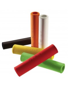 13673 - VELO COPPIA MANOPOLE MANUBRIO SILICONE 130MM NERO