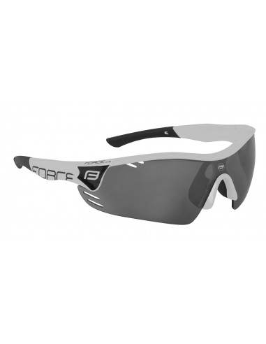 Occhiali ciclismo FORCE Pro Race bianco