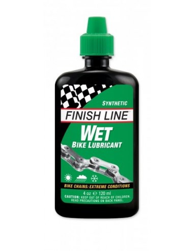 Olio per catena FINISH LINE sintetico 120 ml wet umido